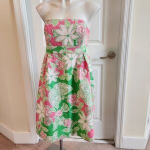 Lilly Pulitzer size 12 strapless dress